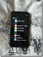 Nokia Lumia 620 Programėlių langas