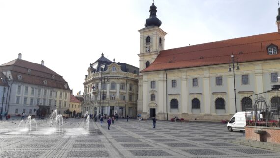 Sibiu Old Town square
