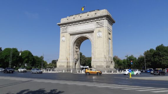 Triumfo arka Bukarešte. Arcul De Triumf in Bucharest